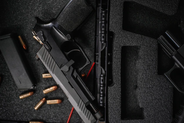 disassembly cleaning maintaining 9mm semiautomatic pistol wooden table 568847 1265 eduexpert leszno